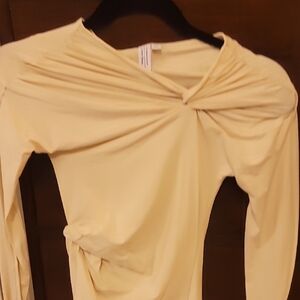 NWOT Chic Stockholm Atelier Cream Long Sleeve Women's Top